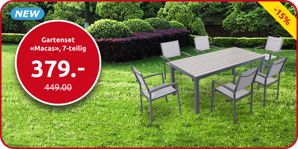 Gartenset «Macas», 7-teilig