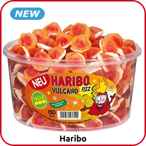 Haribo Vulcano Fizz sauer, 150 Stück
