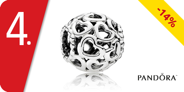 Pandora Schmuck, rund mit Herzen