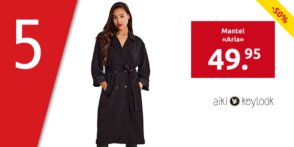 Mantel «Aria», schwarz