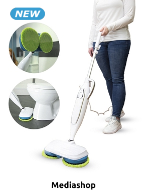 Livington rotierender Dampfreiniger «Steam Twister», weiss