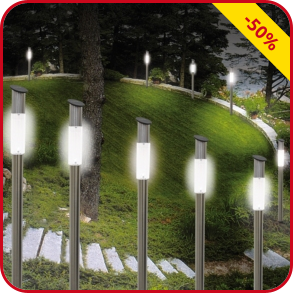 4 Solarlampen-Sticks