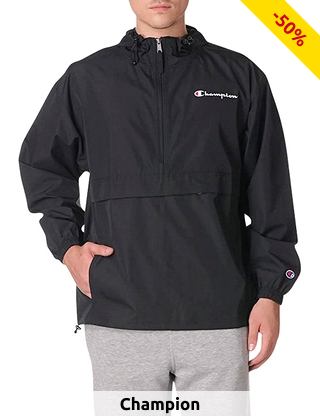Champion Jacke «Stadium Packable», schwarz