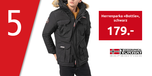 Geographical Norway Herrenparka «Bottle», schwarz