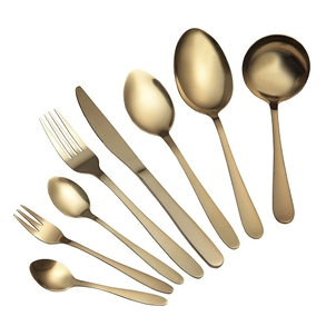 Besteckset für 6 Personen, 39-teilig, goldfarben