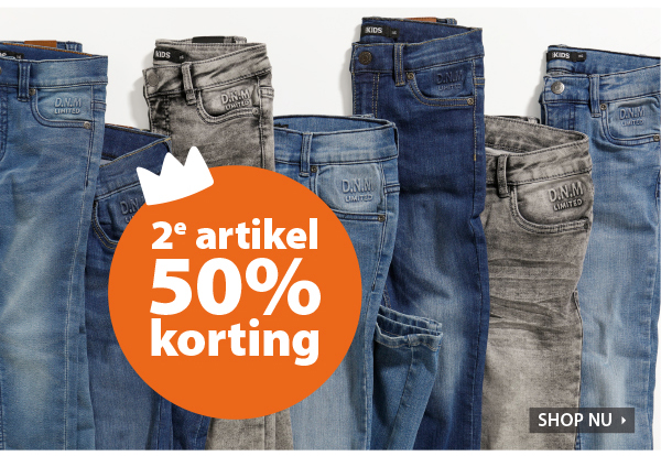 Shop deze leuke kinderjeans met Oranjevoordeel!