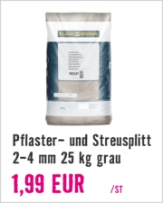 Pflaster- und Streusplitt 2-4 mm 25 kg grau