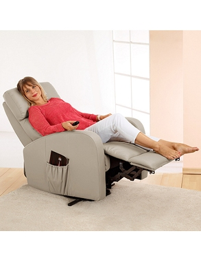 Relax-Massagesessel aus PU, beige