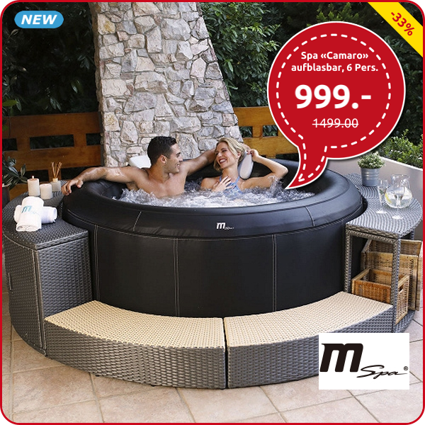 MSpa Spa «Camaro» aufblasbar, 6 Personen, 138 Jet-Düsen