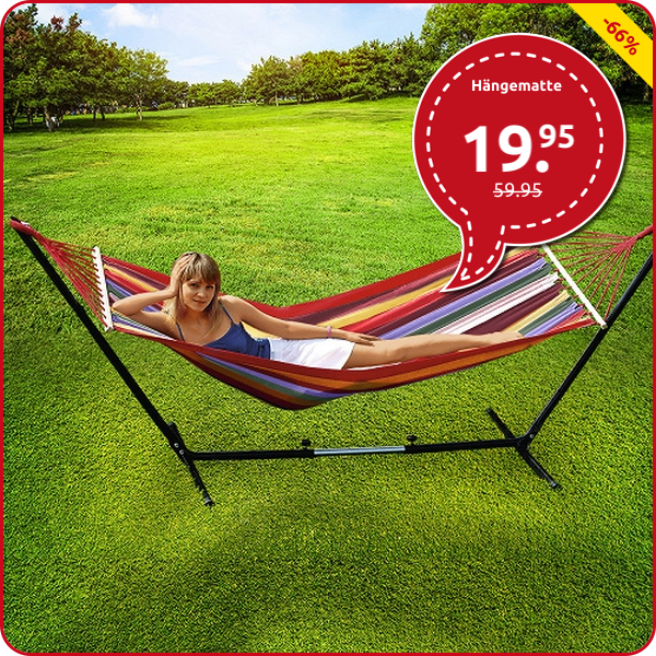 Hängematte, reine Baumwolle, L 190 x B 100 cm