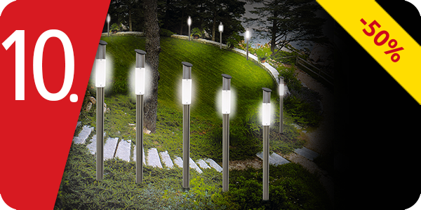 4 Solarlampen-Sticks