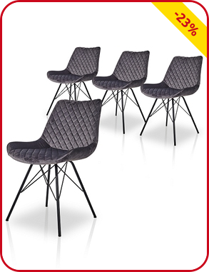 Set 4 Stühle «Mary»