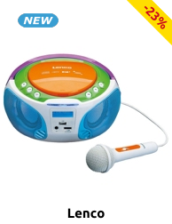 Lenco Stereoanlage «SCD-651 DAB+», mit Mikrofon, CD-Player & Lichteffekten