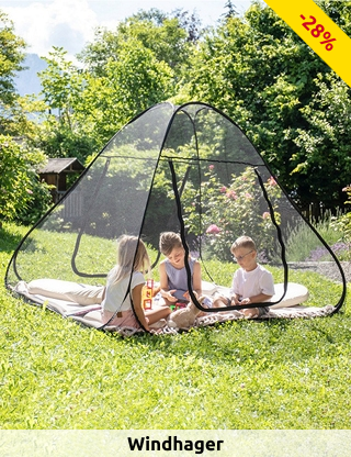 Windhager Moskitonetz Zelt «Pop-Up», In- & Outdoor, 140 x 200 cm