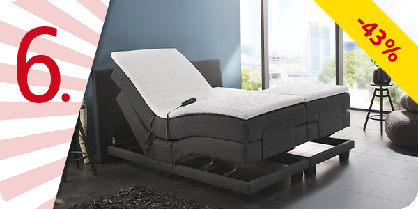 Boxspringbett «Elektrisch S», wendbare Matratze weich/fest, 180 x 200 cm