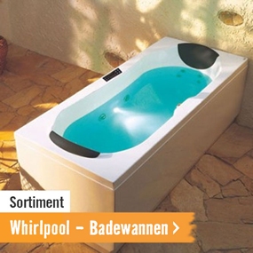 Sortiment Whirlpool-Badewannen