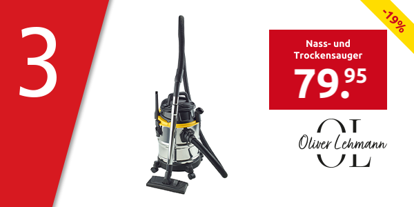 Oliver Lehmann Nass- und Trockensauger mit Gebläsefunktion