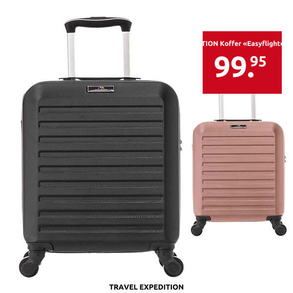 TRAVEL EXPEDITION Koffer «Easyflight», schwarz, 45 cm