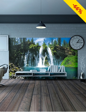 Deko-Tapete «Wasserfall», 180 x 300 cm