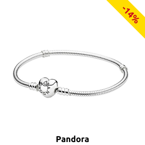 Pandora Damen-Armband mit herzförmigem Verschluss