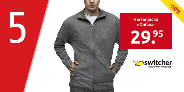 switcher Herrenjacke «Dallas», grau meliert