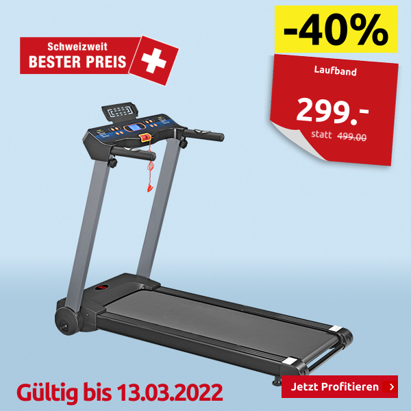 Laufband, 12 km/h, 12 Programme