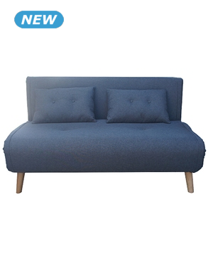 Schlafsofa «Niko», 2-Sitzer, L 142 x B 82 x H 84 cm, grau