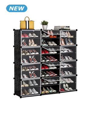 Schuhschrank, L 127 x H 126 x T 32 cm, 48 Paare