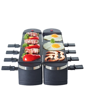 Raclettegerät/Drehgrill 3-in-1