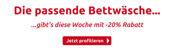 Die passende Bettwäsche...