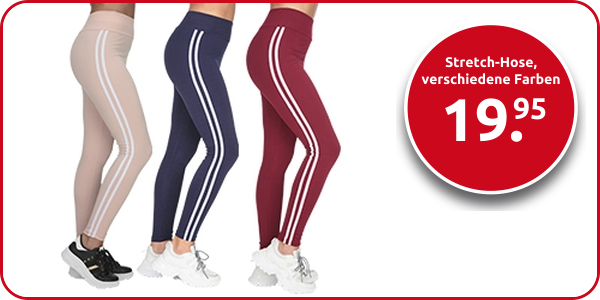 Stretch-Hose mit Seitenstreifen