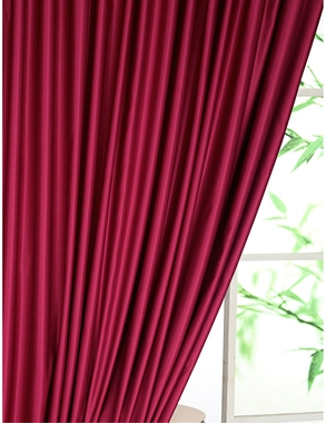 Vorhang «Clic» 1 Stück, Satin, 140 x 245 cm, bordeaux