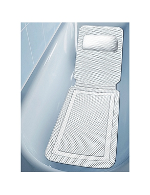 Badewannenmatte mit Nackenkissen