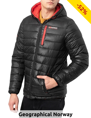 Geographical Norway Expedition Herrenjacke «Brother», schwarz