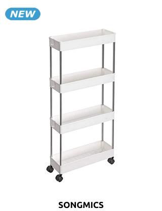 SONGMICS Servierboy «Liva», B 12,5 x H 86 x T 40 cm