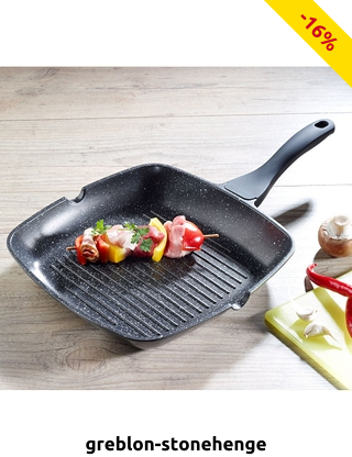 Grillpfanne «Stein» für die fettarme Küche