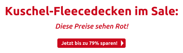 Kuschel-Fleecedecken im Sale: