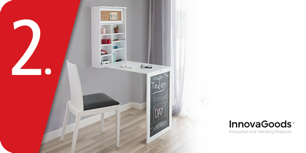 Klappschreibtisch für die Wand