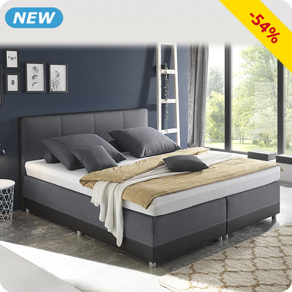 Boxspringbett «Luna», 160 x 200 cm