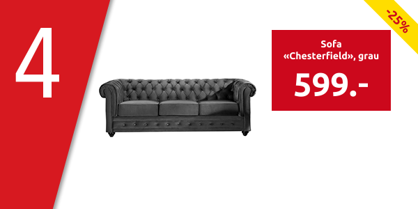 Sofa «Chesterfield», grau