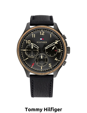 TOMMY HILFIGER Herrenuhr «Asher», schwarz