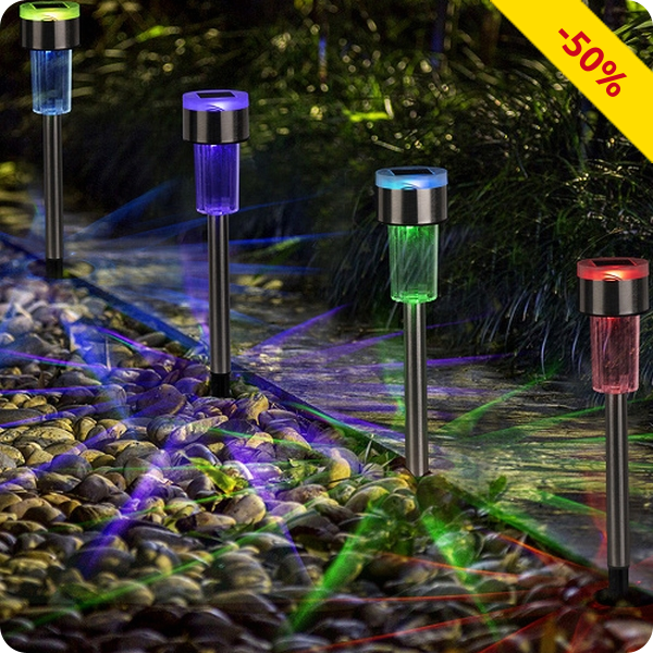 Gartenlampen Color Light, 12 Stück