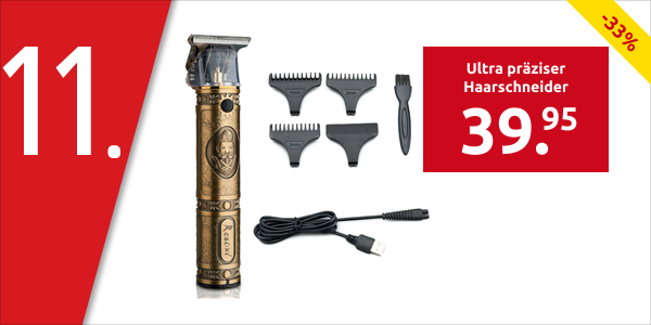 Ultra präziser Haarschneider, goldfarben