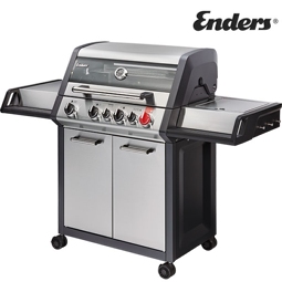 Enders Gasgrill Monroe Pro 4 SIK Turbo 4 Brenner edelstahl inkl. herausnehmbare Fettauffangschale