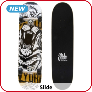 Slide Skateboard «Tiger», bedruckt