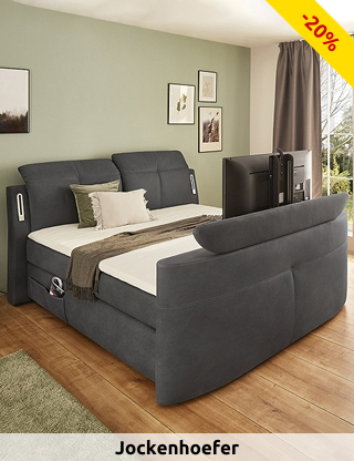 Boxspringbett «Play», 180 x 200 cm, LED & USB-Anschluss
