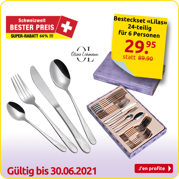 Besteckset «Lilas», 24-teilig, für 6 Personen
