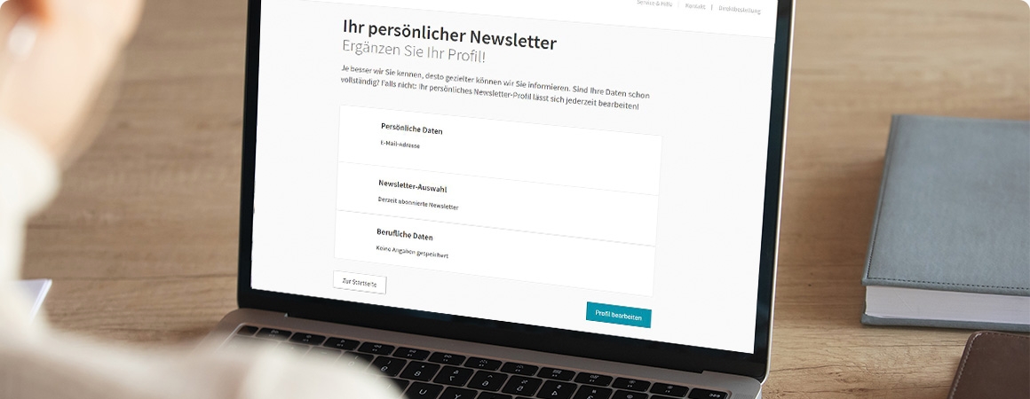 Newsletter-Profil editieren | Shutterstock.com/Fizkes