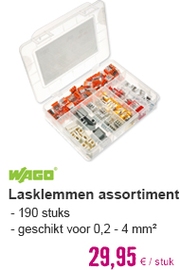 WAGO Lasklemmen assortimentsdoos, 190 stuks