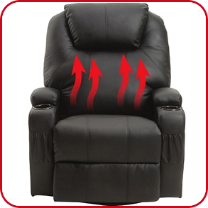 Elektrischer Relax-Sessel mit Wärme- und Massagefunktion